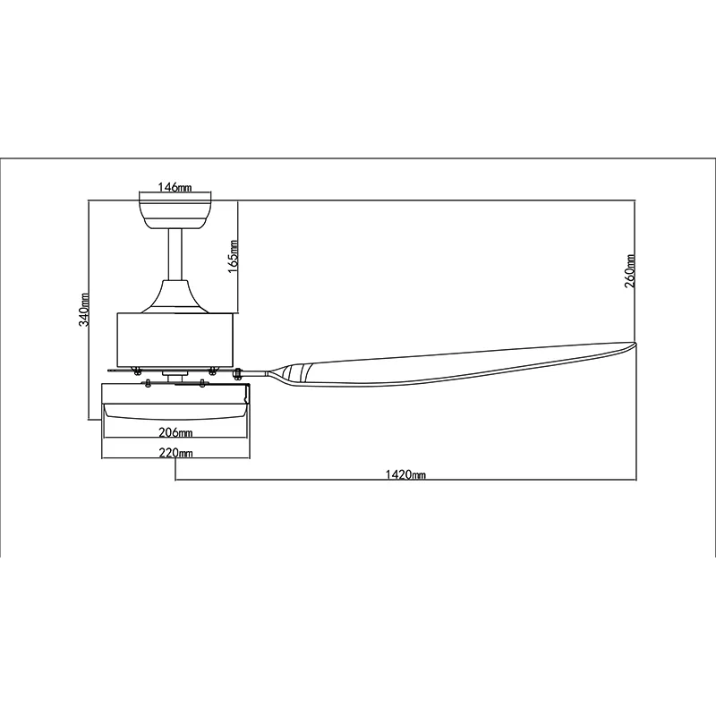 Aeroair AA-528i MBK Ceiling Fan (Matt Black)