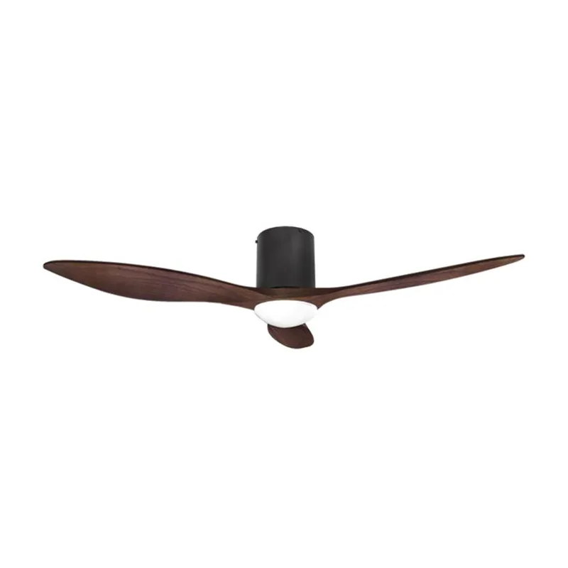Alaska Bay Ceiling Fan (Black, Curve, With Light)
