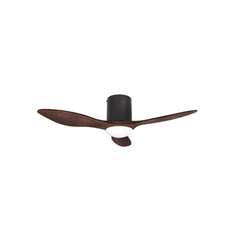 Alaska Bay Ceiling Fan (Black, Curve, With Light)