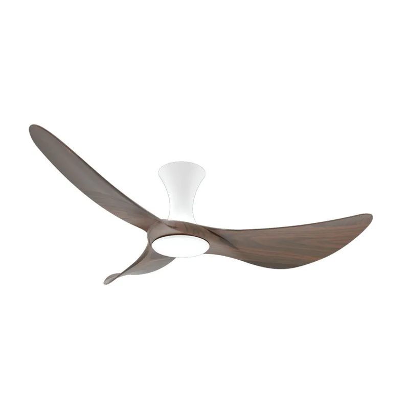 Alaska Curah 52" DC Ceiling Fan (White / Dark Wood)
