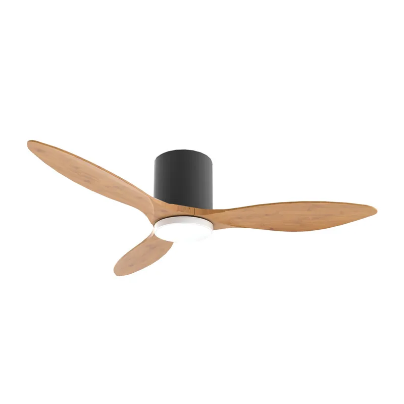 Alaska EBEY DC Ceiling Fan (Black Casing, Parquet Wood Blade)
