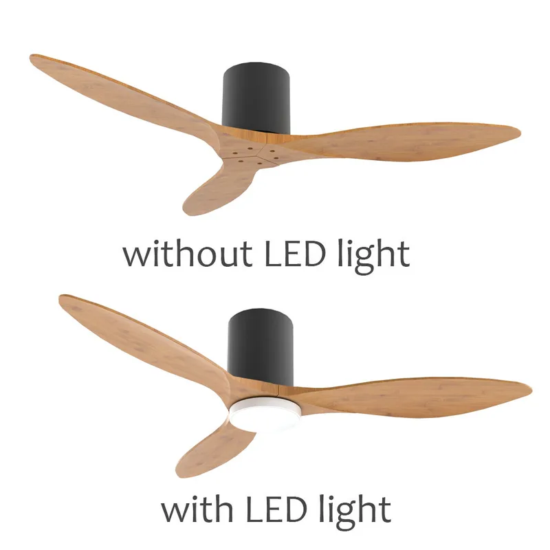 Alaska EBEY DC Ceiling Fan (Black Casing, Parquet Wood Blade)