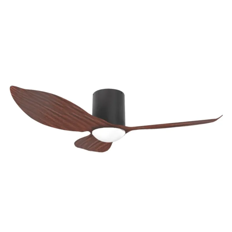 Alaska Fern Ceiling Fan (Black Motor, Mahogany Blades)