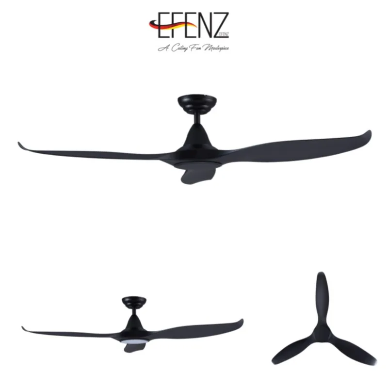 Efenz Tiffany Ceiling Fan (Black)