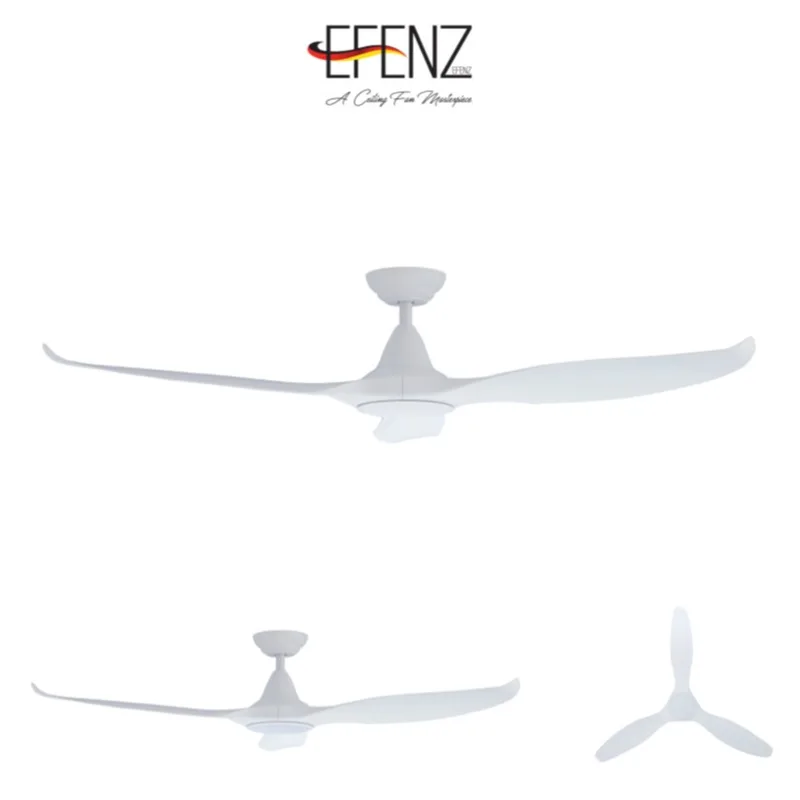 Efenz Tiffany White Ceiling Fan