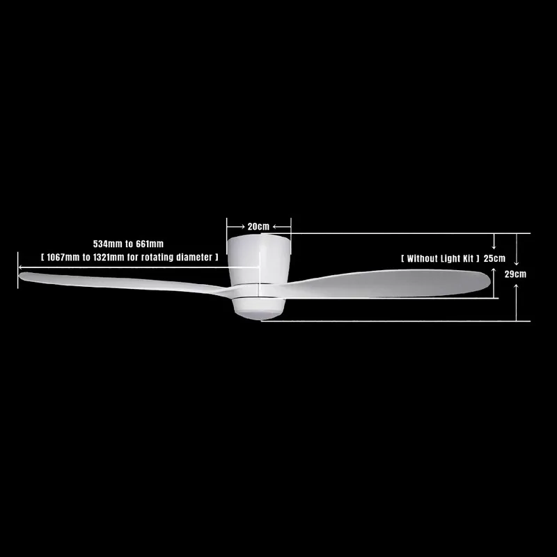 Point One Pzero F-63 Ceiling Fan (Carbon Black)