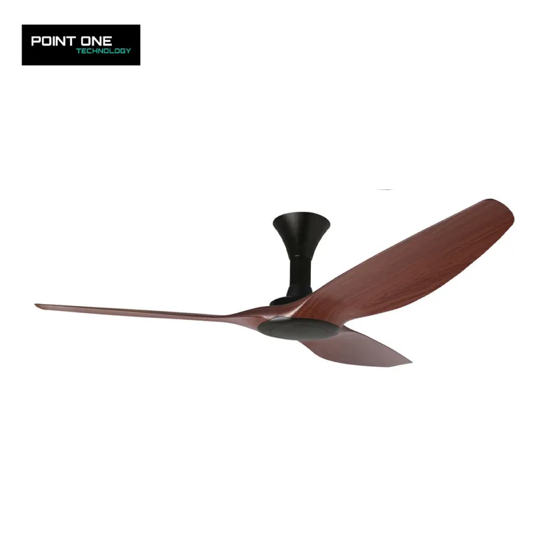 Point One Typhoon VSPEC-IV RS Ceiling Fan (Carbon Black Casing, Cherry Wood Blade)
