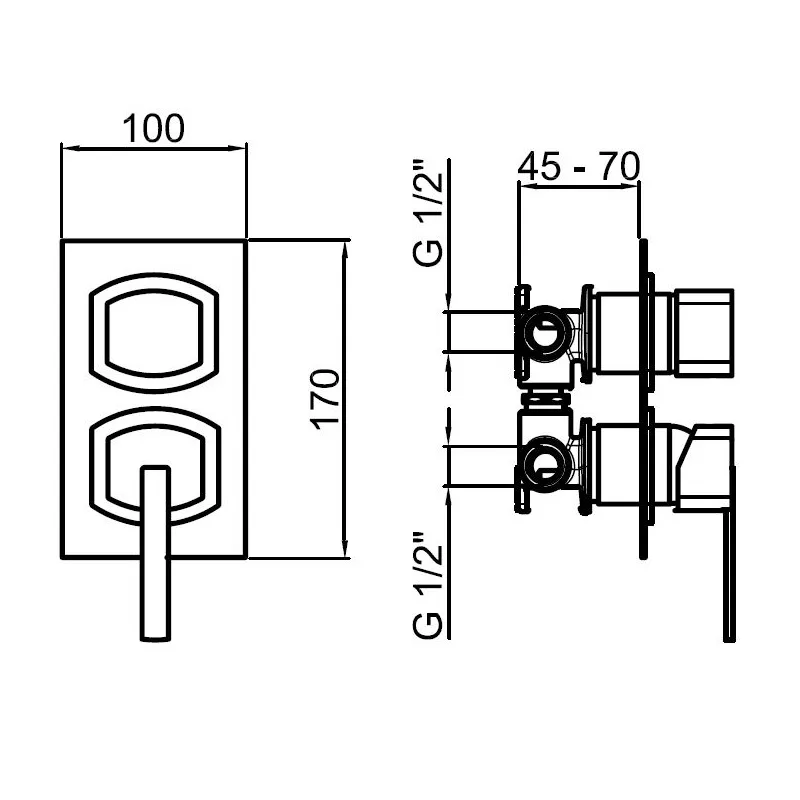 Bacera Concealed Bath Mixer (AA860101)