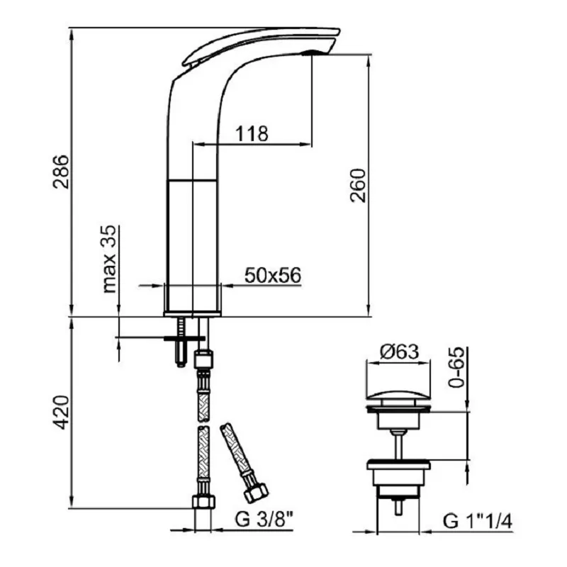 Tall Basin Mixer (AI830401)