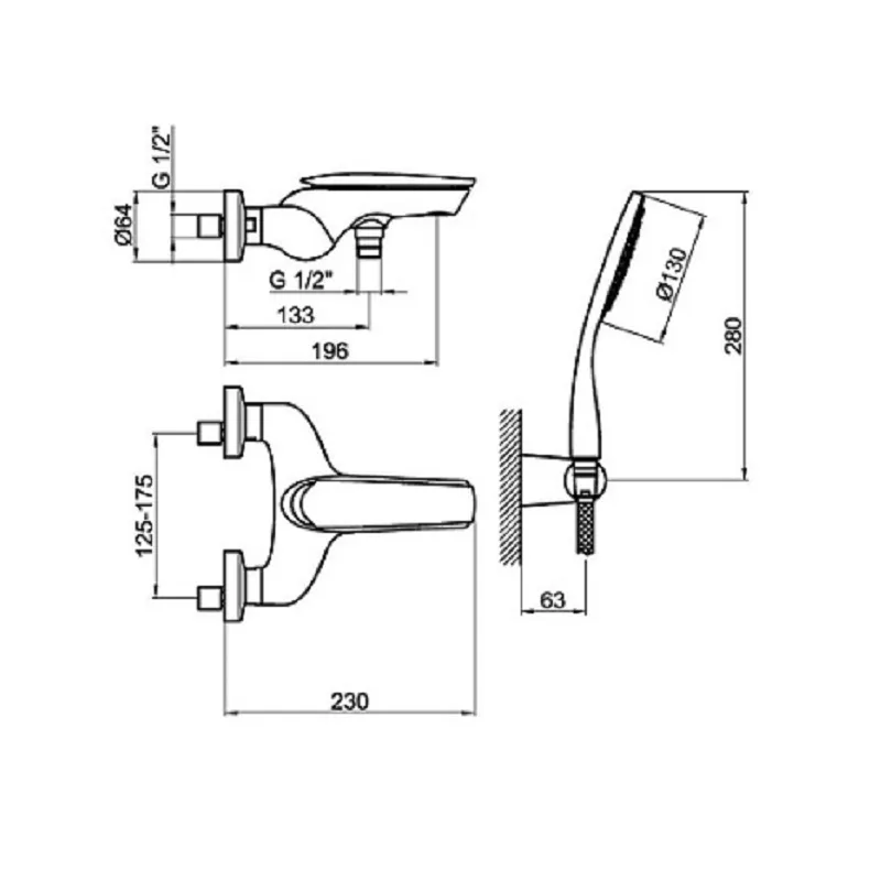Bacera AI850101 Bath & Shower Mixer