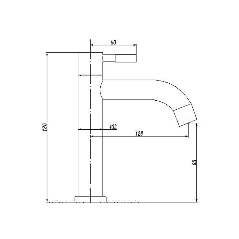 Arino T-1019SS Stainless Steel Basin Tap