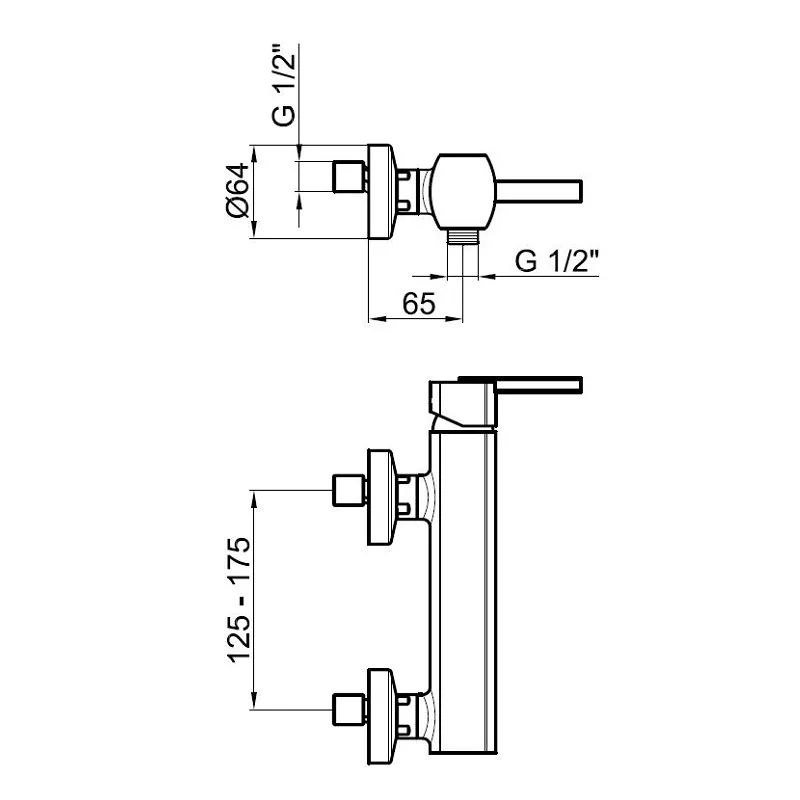 Bacera Shower Mixer (AZ870102)