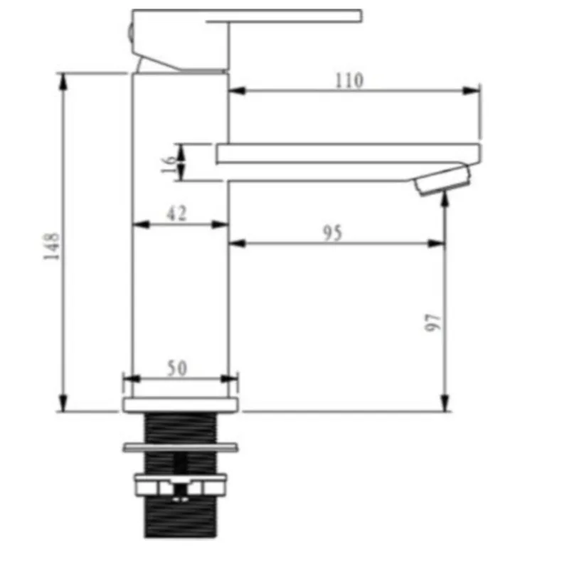 Boshsini Basin Mixer (BS212BK)