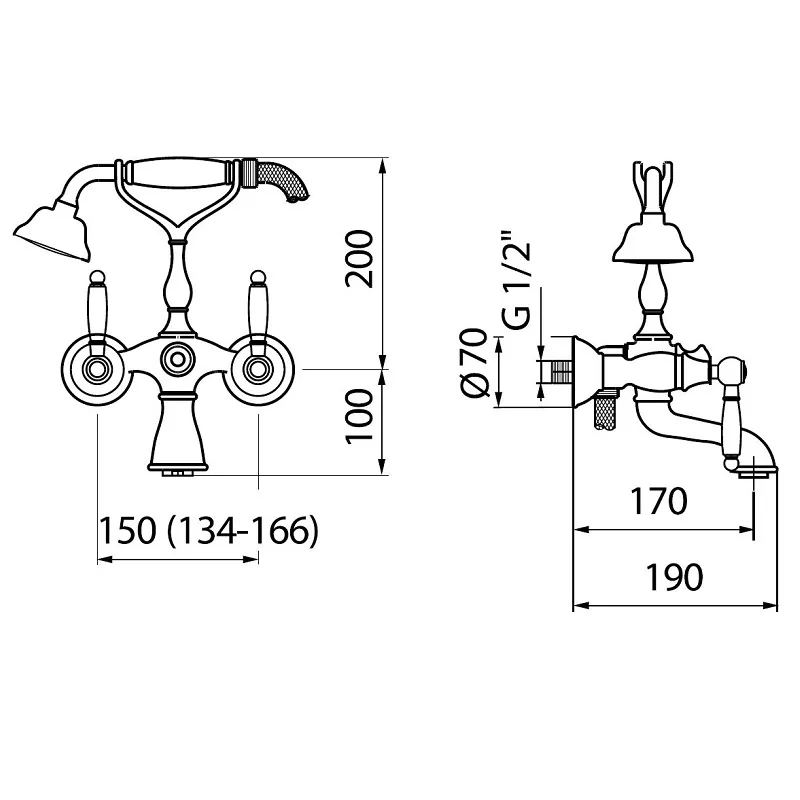 Bacera DO720201 Bath & Shower Mixer