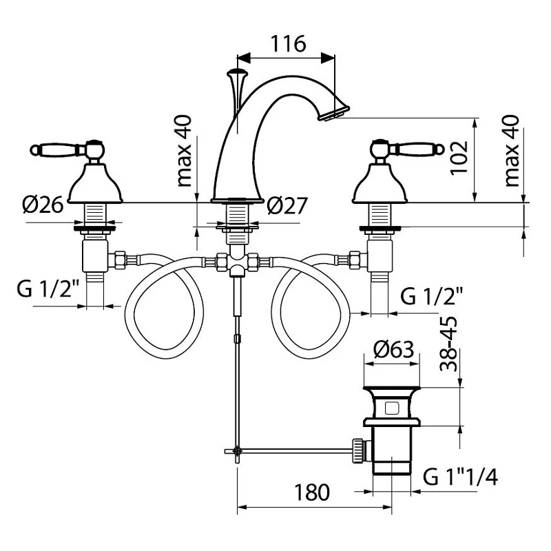 Bacera DO750101 Basin Mixer