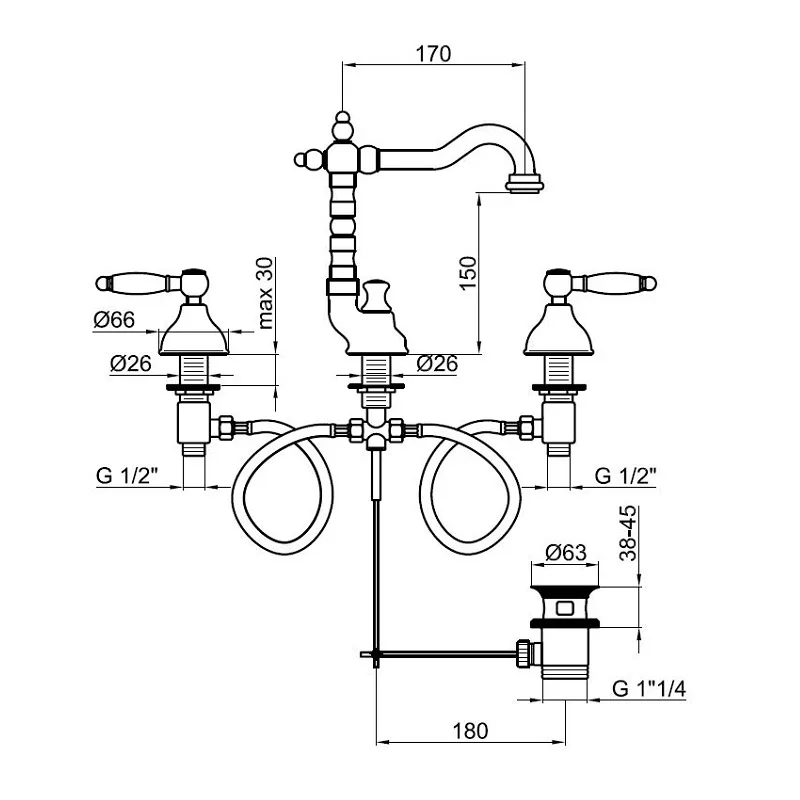 Bacera DO750202 Basin Mixer