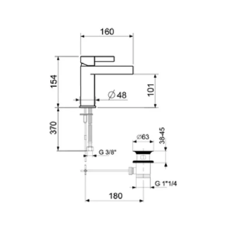 Bacera DR830101 Basin Mixer