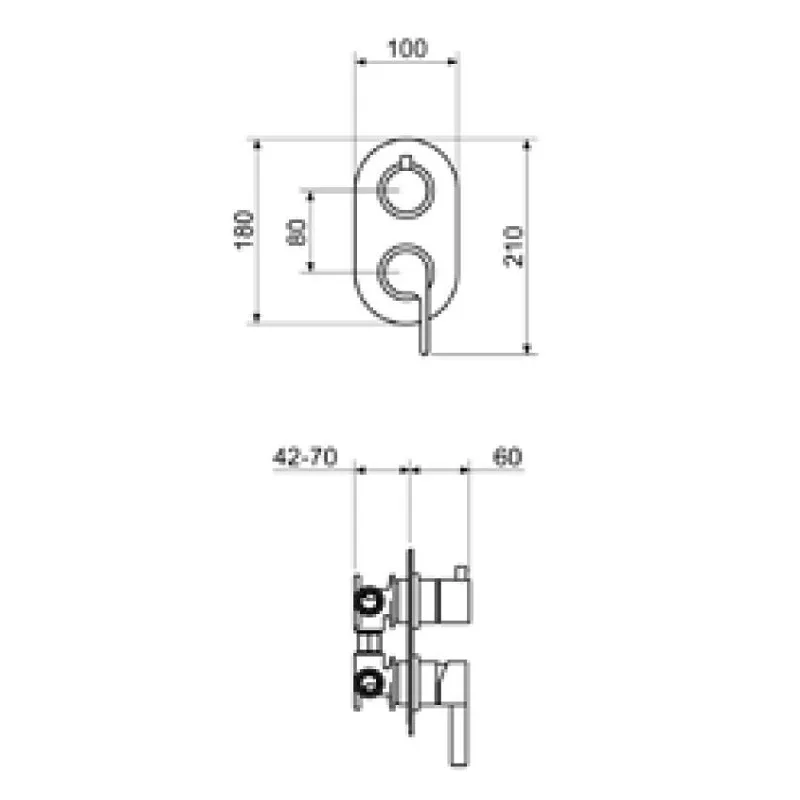 Bacera Concealed Bath Mixer (DR860101)