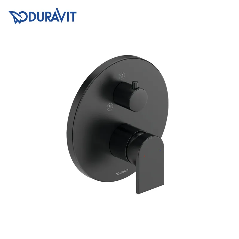 Duravit Tulum Concealed Bath & Shower Mixer (421-0012-046, Matt Black)