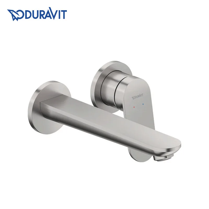 Duravit Wave Concealed Basin Mixer (107-0004-A70, Brushed Stainless Steel)