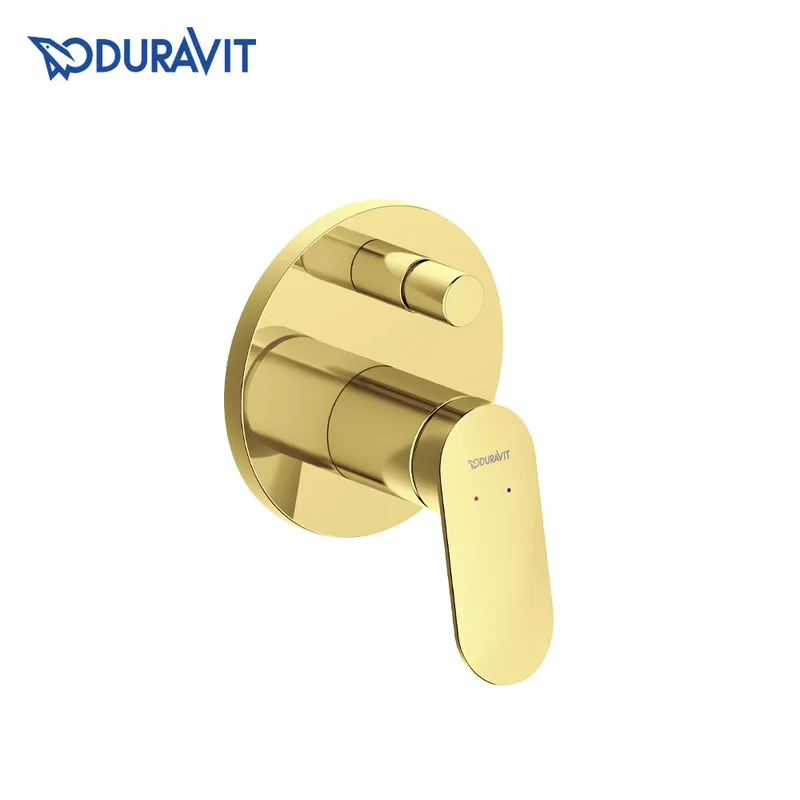 Duravit Wave Concealed Bath & Shower Mixer (421-0006-A34, Polished Gold)