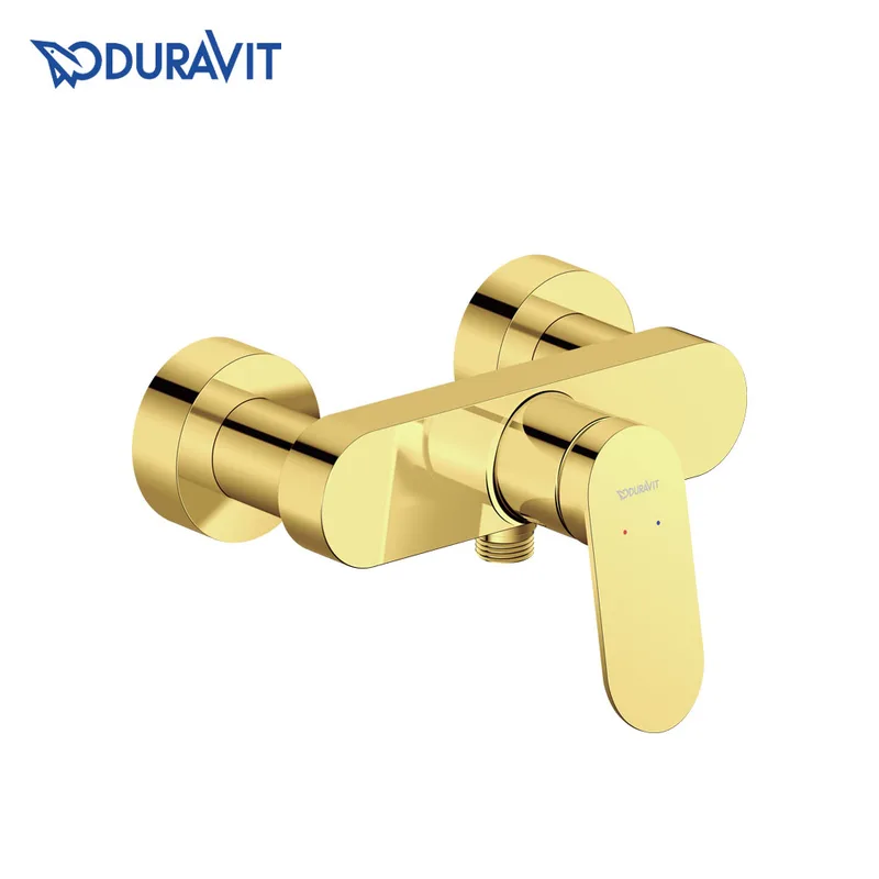 Duravit Wave Shower Mixer (423-0000-A34, Polished Gold)