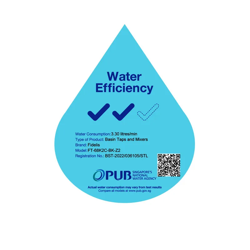 Fidelis Tall Basin Cold Tap (FT-68K2C-BK, Black)