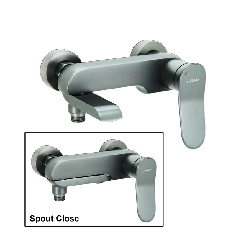 Fidelis Coober Bath & Shower Mixer Gun Metal (FT-7104-HGM)