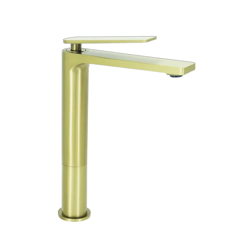 Fidelis Felice Tall Basin Mixer (FT-8292-HBG, Brushed Gold)