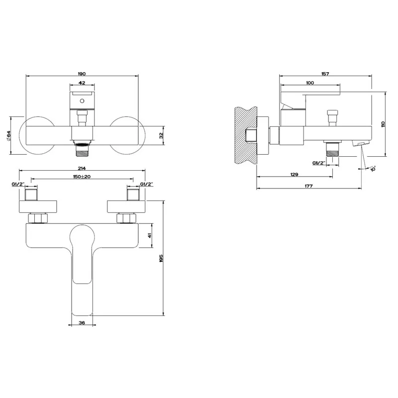 Gessi 47214031 Corso Venezia Bath Mixer