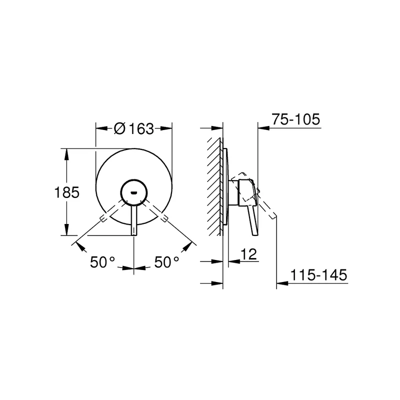 Grohe 19345001 Shower Mixer