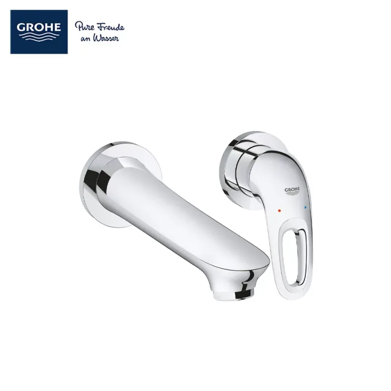 Grohe Eurostyle Wall-Mounted Two-Hole Basin Mixer (19571003)