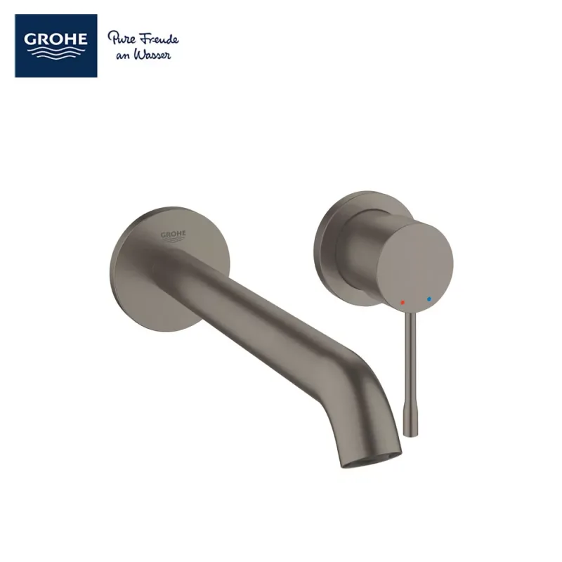 Grohe Essence Two-Hole Basin Mixer (19967AL1) Brushed Hard Graphite