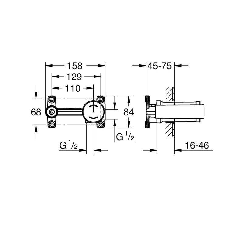 Grohe Concealed Basin Mixer Body (23571000)