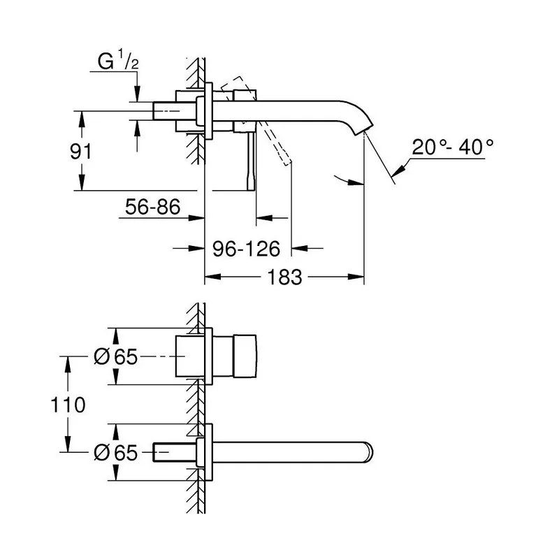 Grohe 2-Hole Concealed Basin Mixer (29192KF1)
