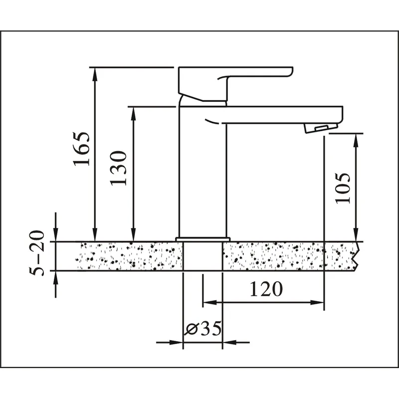 Luxes MEL1000 Tall Basin Mixer