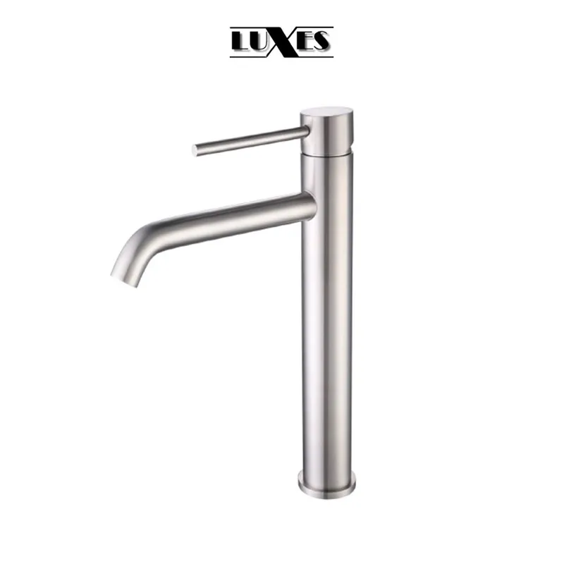Luxes ORI 1100SS Stainless Steel Tall Basin Mixer (Matt Finish)