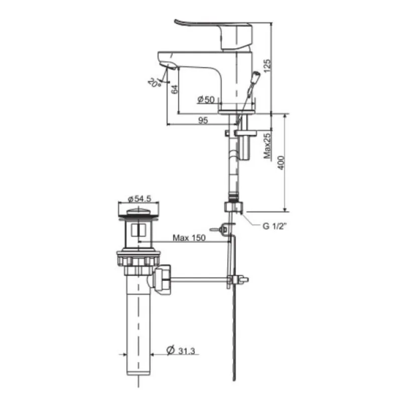 American Standard Neo Modern Basin Mixer (F10701)