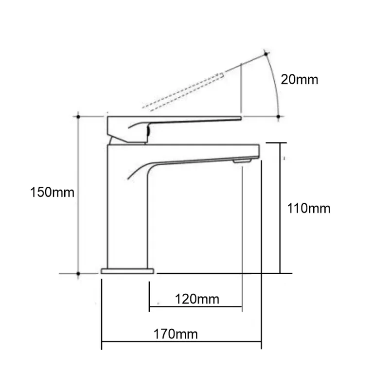 Nobel N-2881-CP Basin Mixer