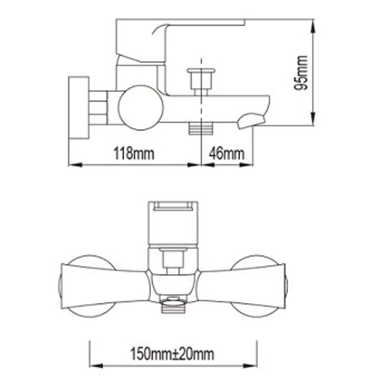 NTL 1105 Bath & Shower Mixer