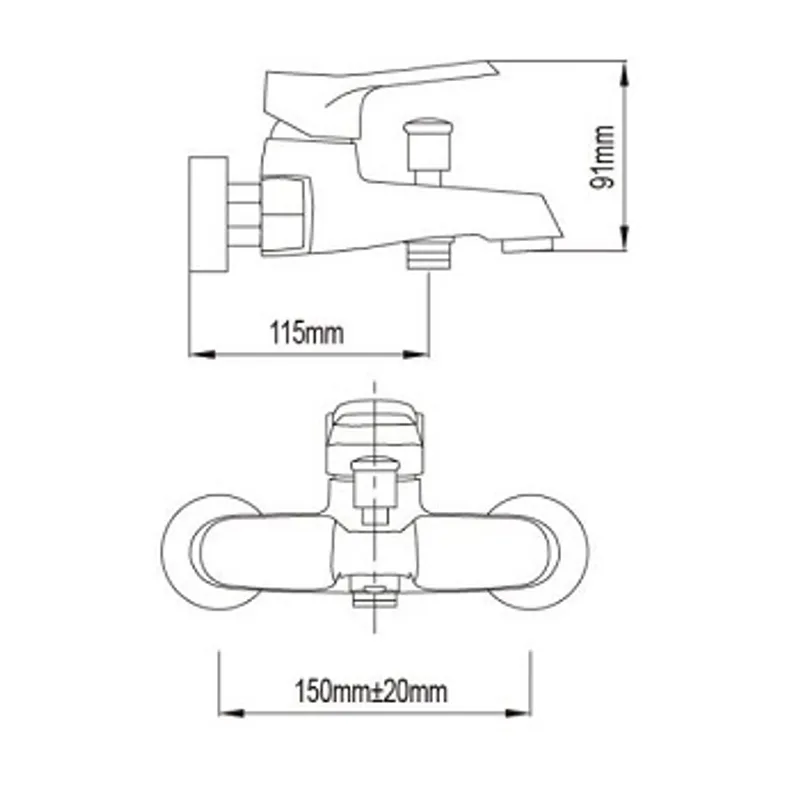 NTL 1405 Bath & Shower Mixer