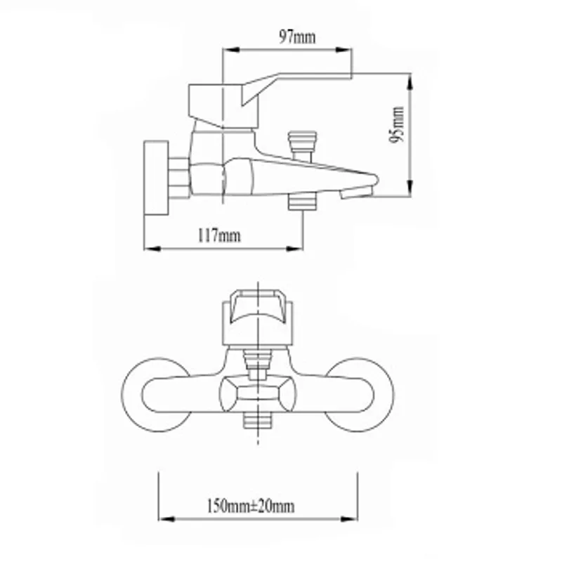 NTL 1505 Bath & Shower Mixer