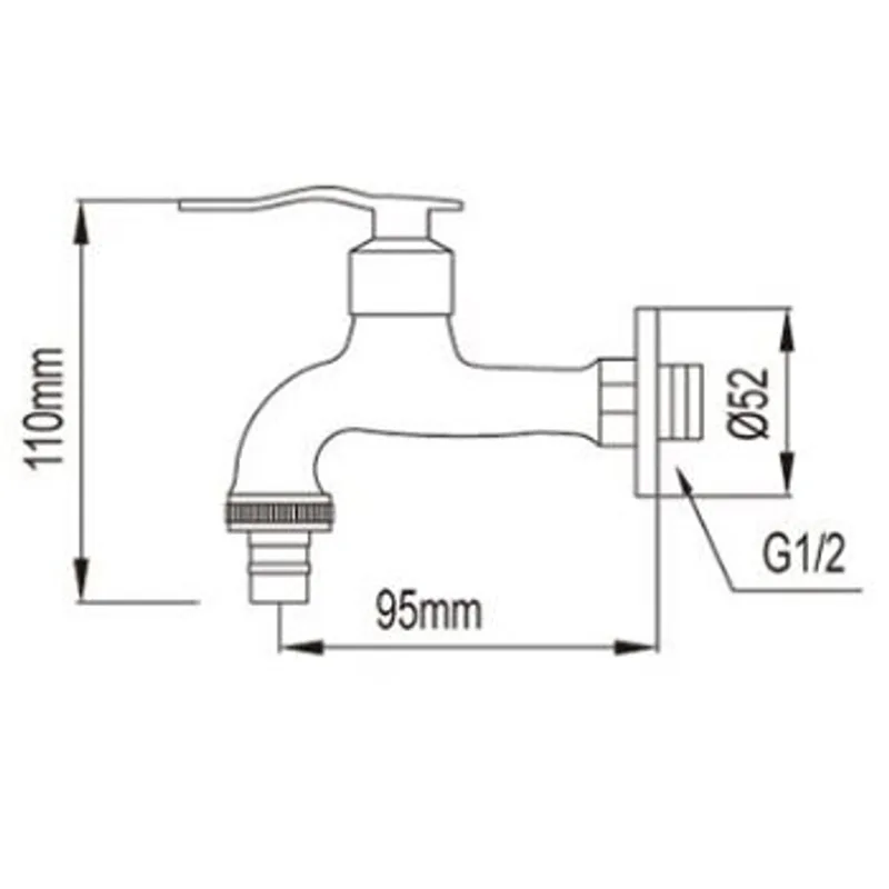 NTL 1652-C Hose Union Bib Tap