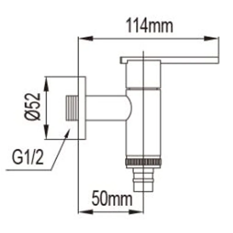 NTL 2021-C Hose Union Bib Tap
