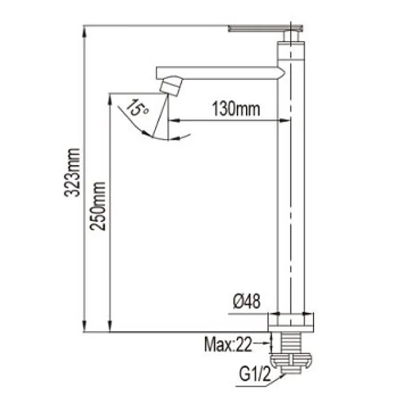 NTL Tall Basin Tap (NTL-3012-C)