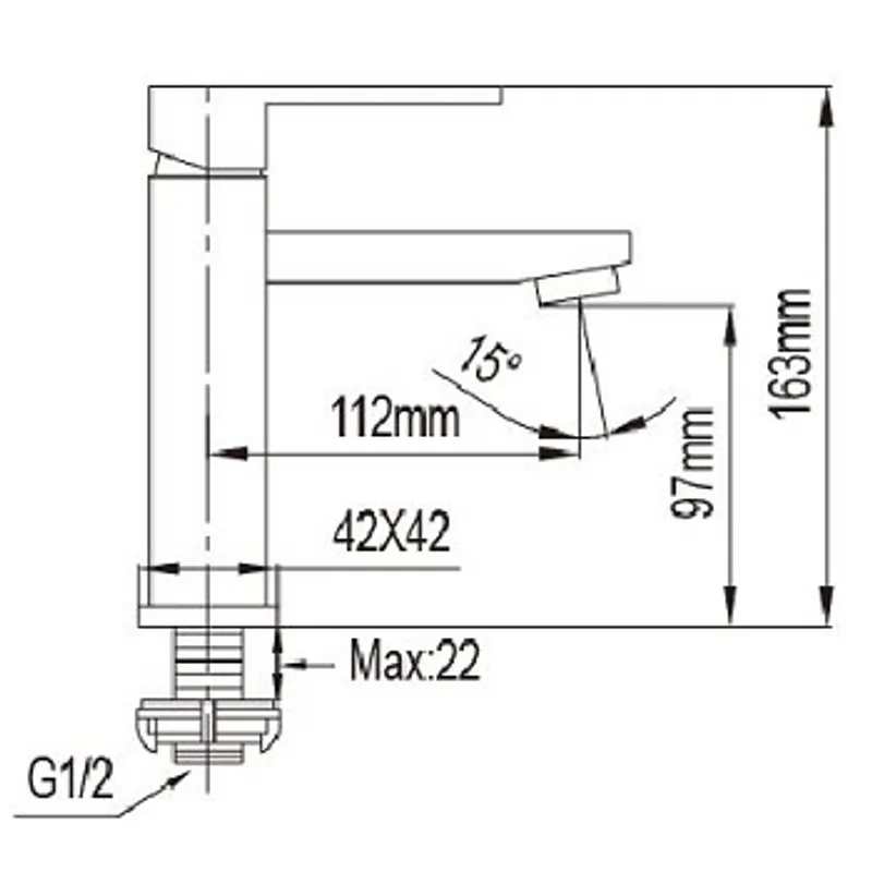 NTL 5001-C Basin Tap (Brushed Nickel)