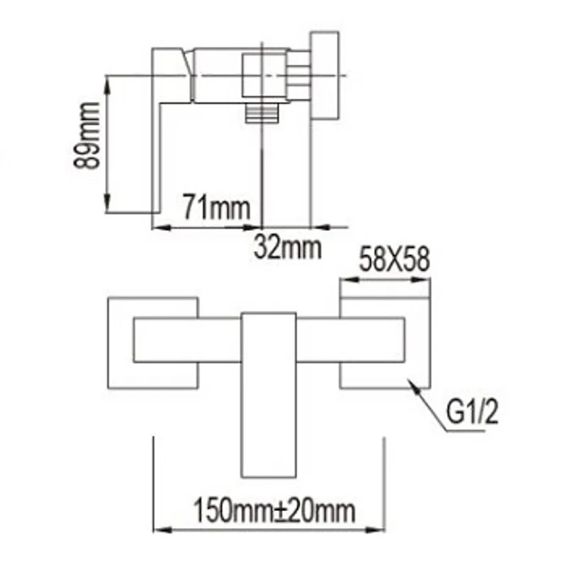 NTL Shower Mixer Brushed Nickel (NTL-5004)