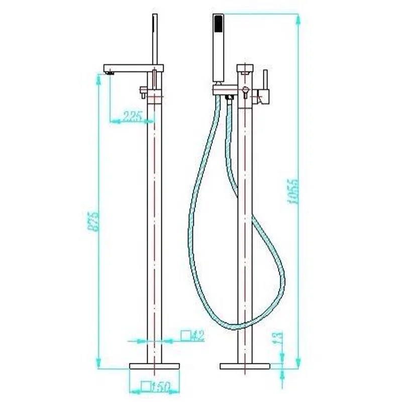 S811 Freestanding Bathtub Mixer