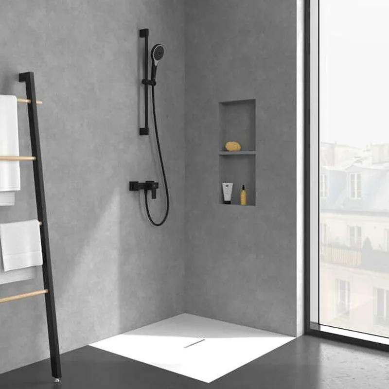 Villeroy & Boch Architectura Square Single-lever Shower Mixer (TVS125001000K5, Matt Black)