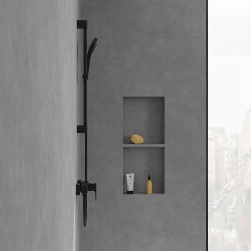 Villeroy & Boch Architectura Square Single-lever Shower Mixer (TVS125001000K5, Matt Black)